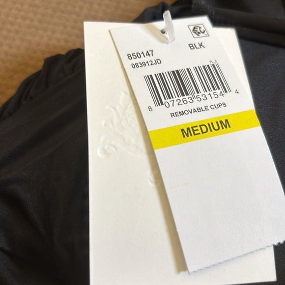 BECCA Women's Standard Color Code One Piece Swimsuit, High Neck, Black Medium - Picture 7 of 9